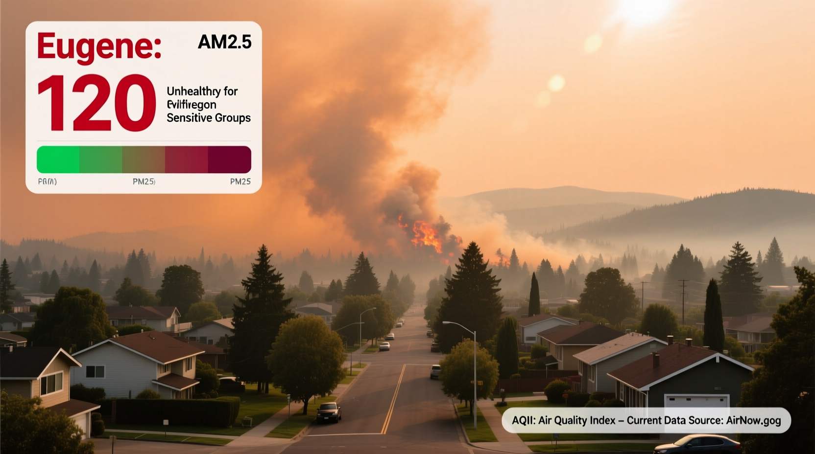 why is eugene air quality bad today current aqi explained