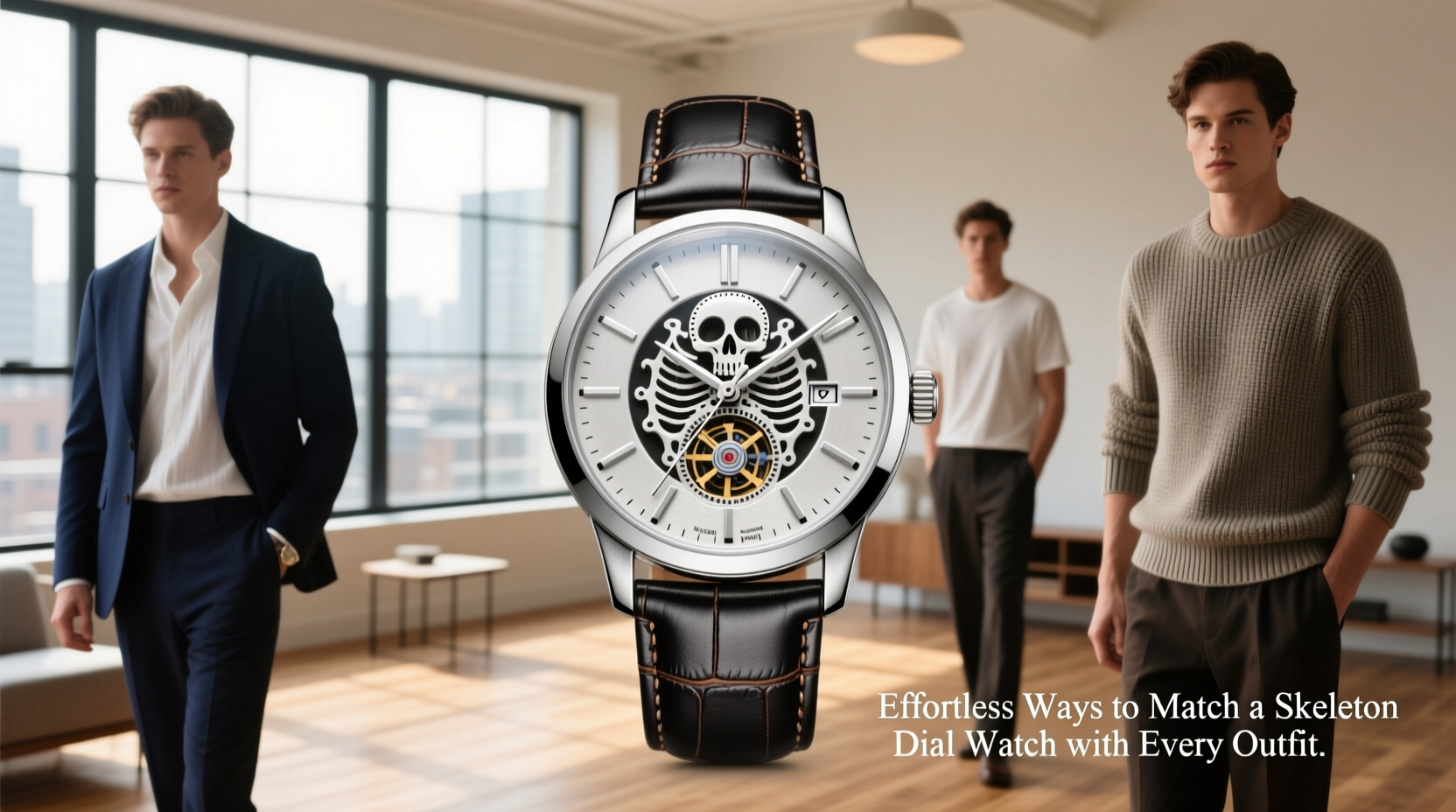 effortless ways to match a skeleton dial watch with every outfit