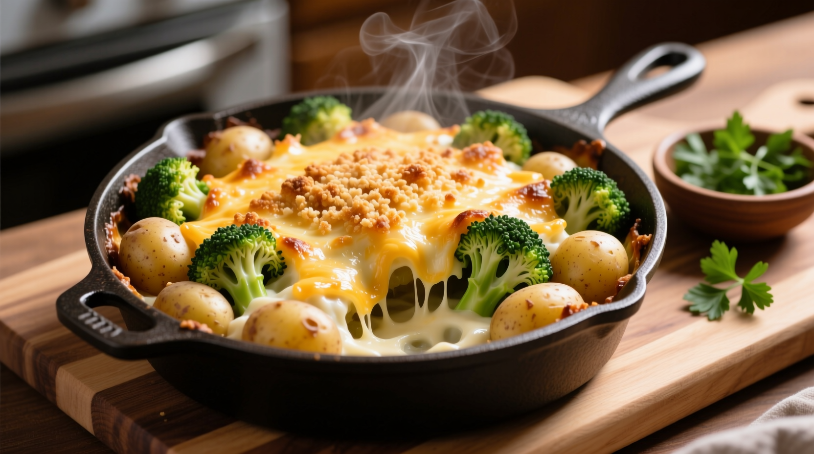 cheese potato broccoli bake