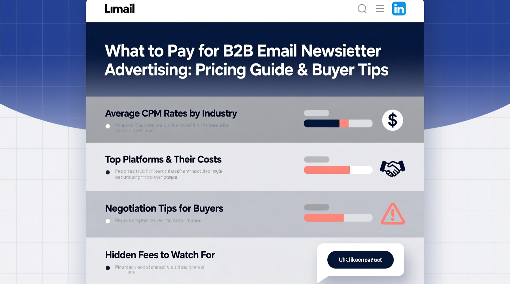 what to pay for email newsletter advertising b2b