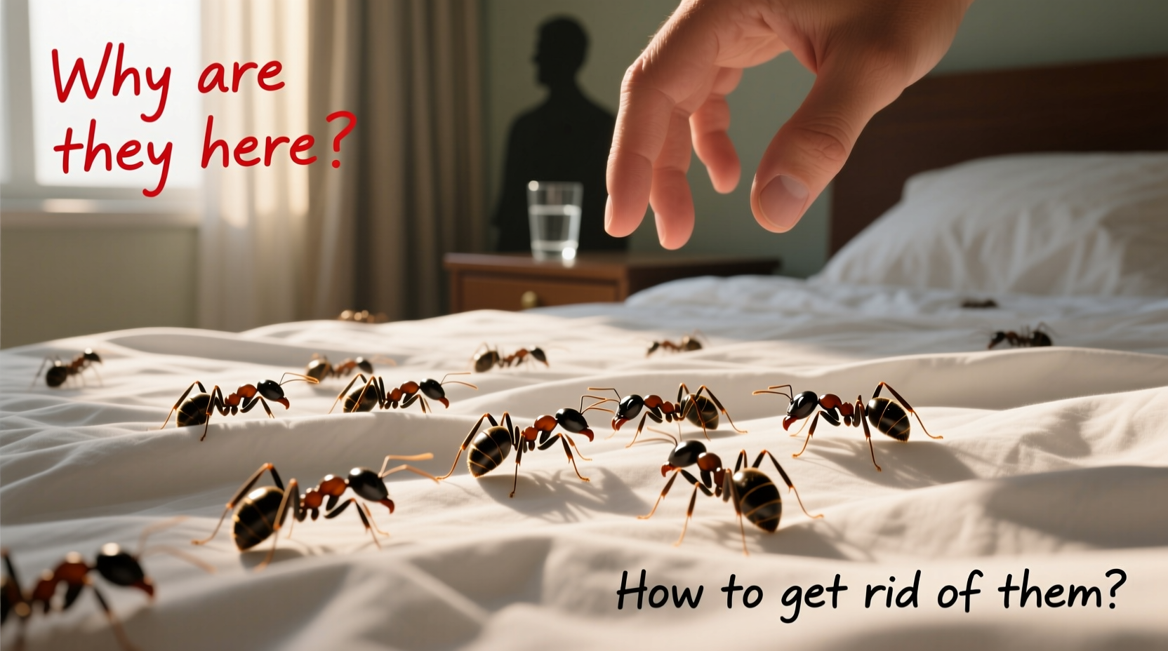 ants on my bed why theyre there how to get rid of them