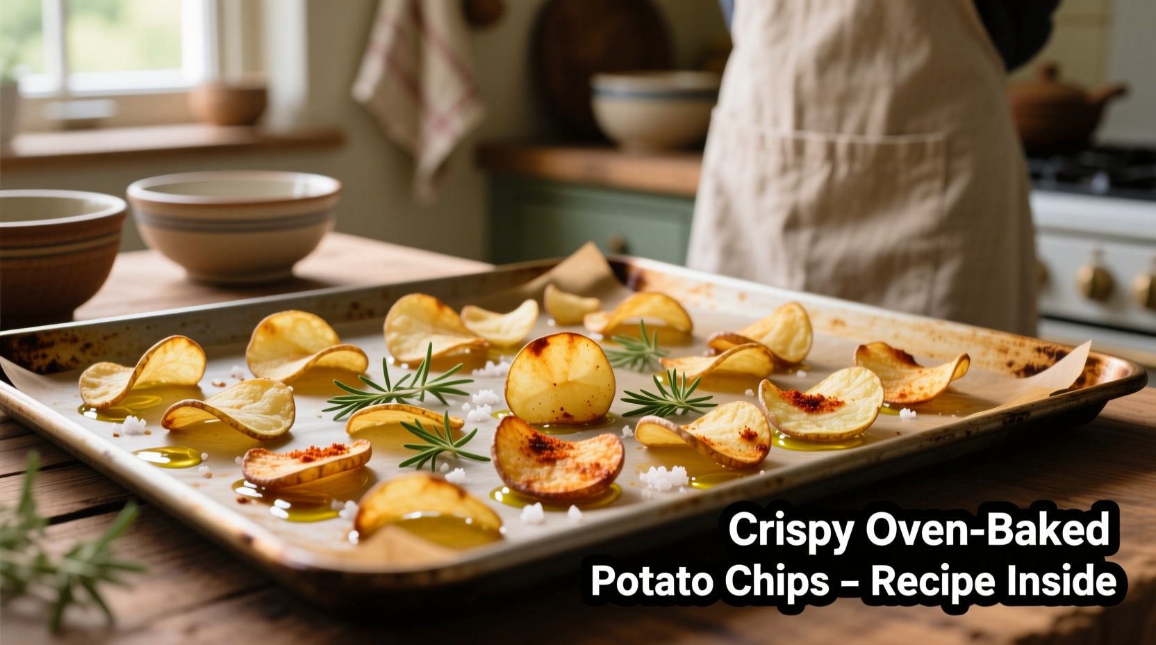 Oven-Baked Potato Chips: Crispy Homemade Recipe