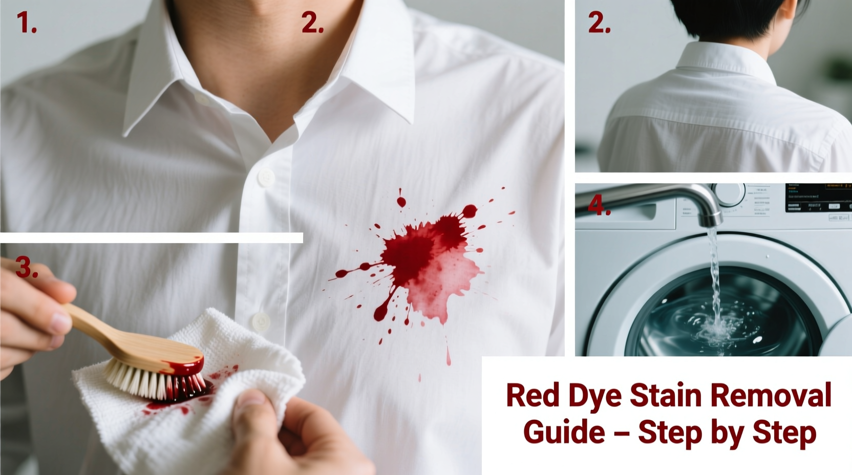 effective methods to remove red dye stains from white clothes a step by step guide