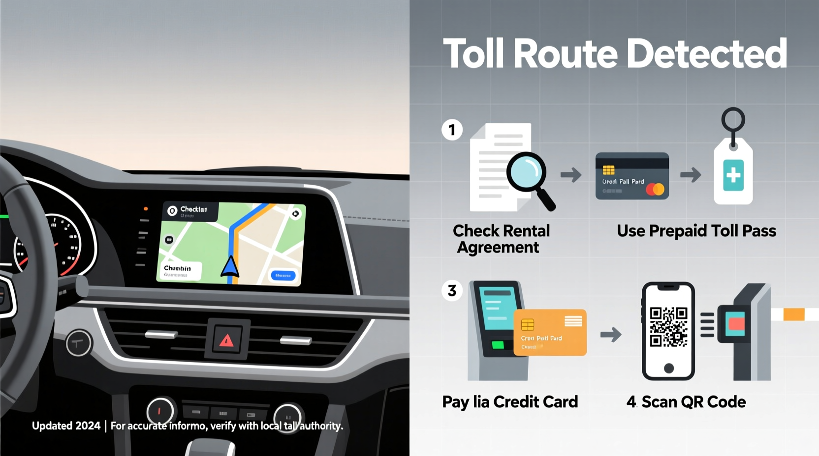 how do i pay tolls in a rental car