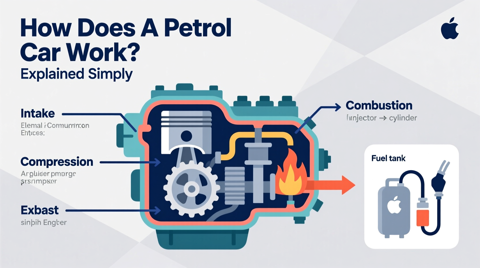 how does a petrol car work