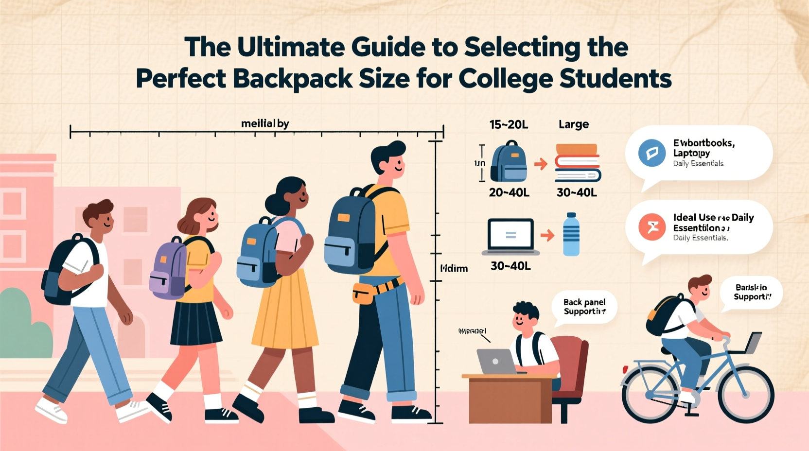 the ultimate guide to selecting the perfect backpack size for college students