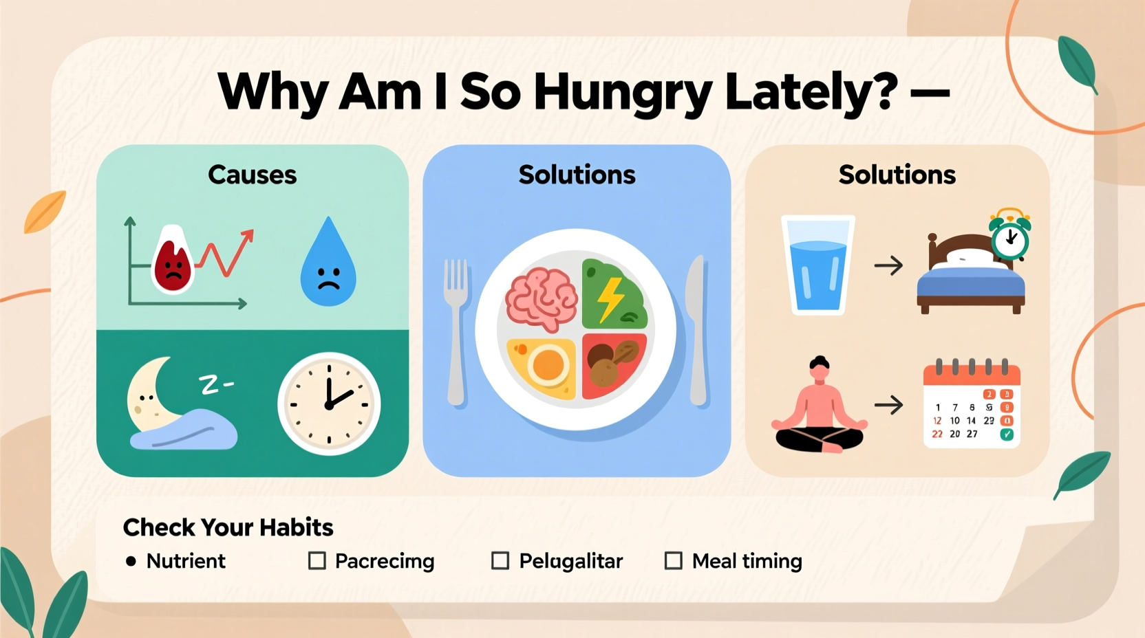 why am i so hungry lately common causes solutions