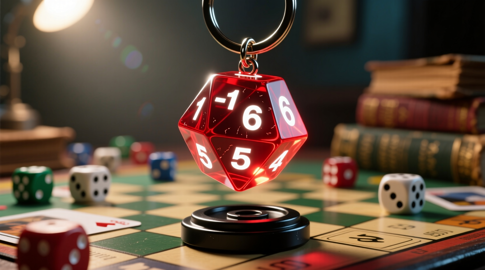 dice keychain or game piece keychain which one shows off your true nerd cred 2