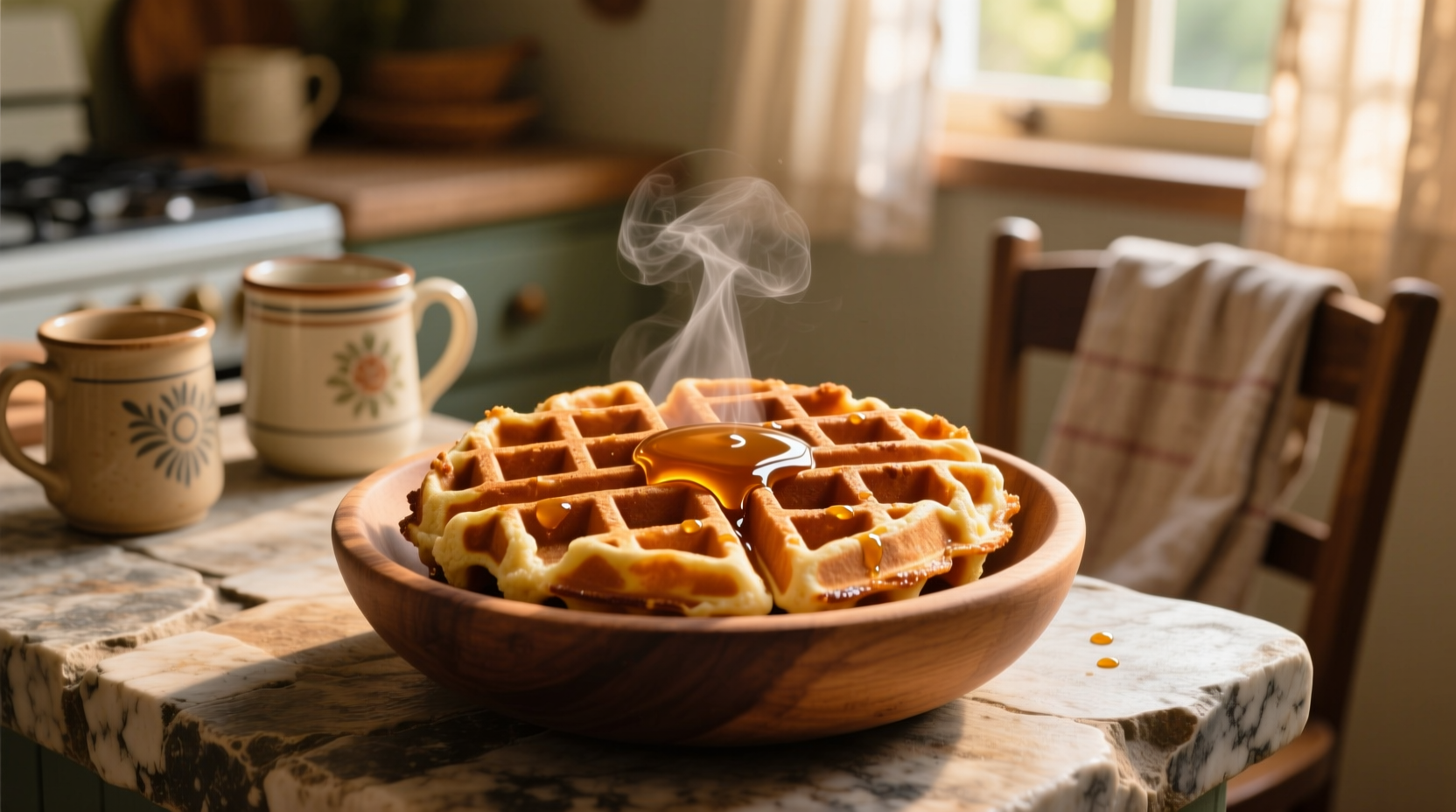 Perfect Sweet Potato Waffles: Crispy Outside, Fluffy Inside