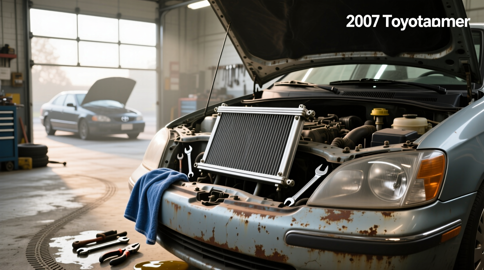 2007 toyota corolla radiator guide