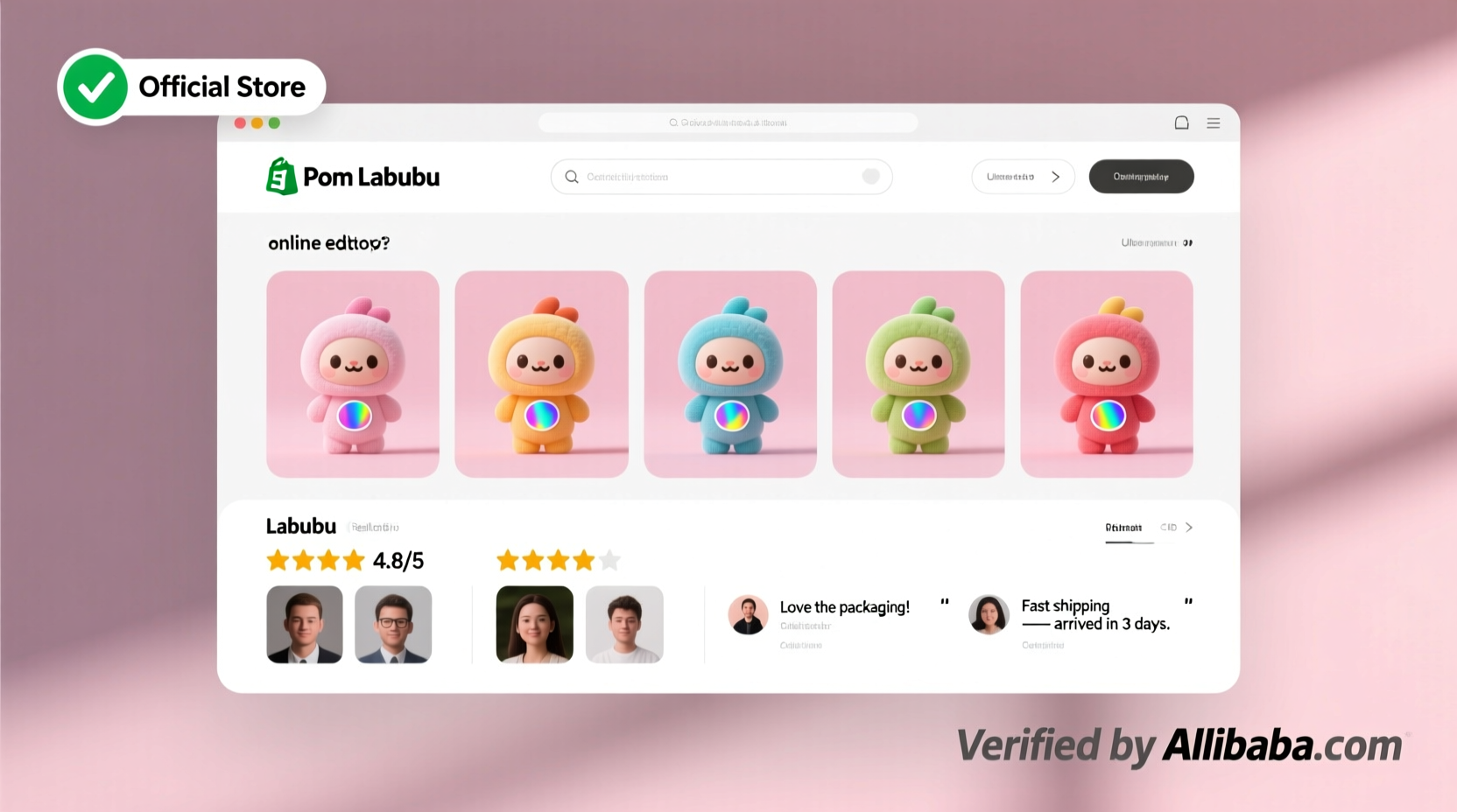is pom labubu shop legit