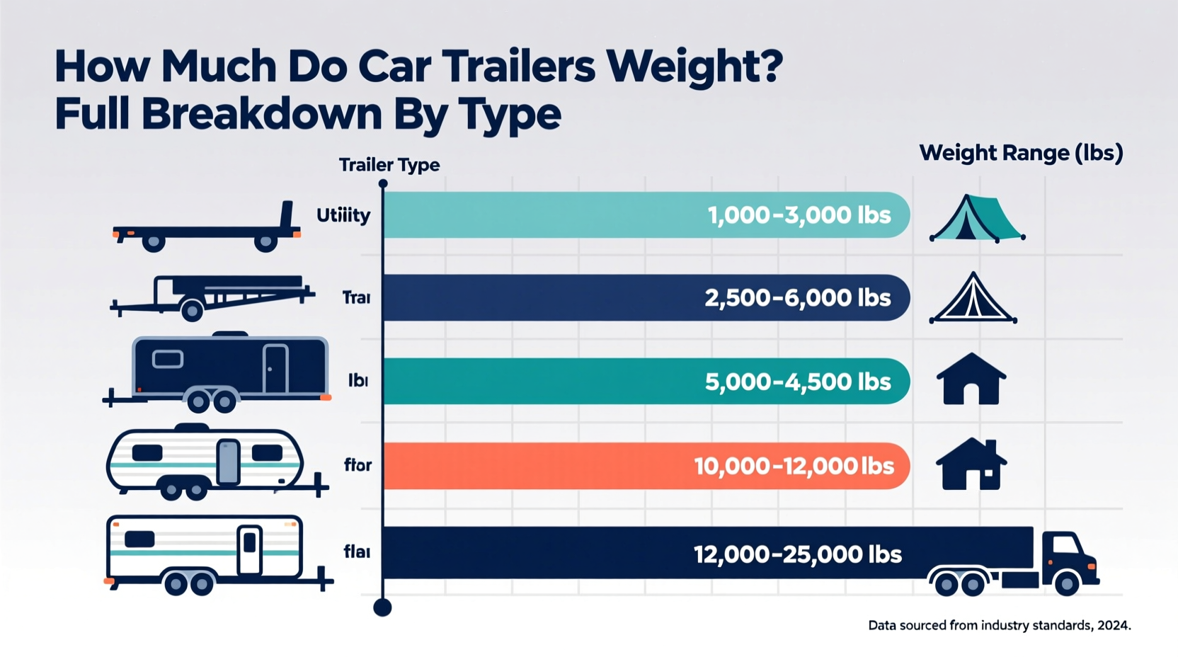 how much do car trailers weigh