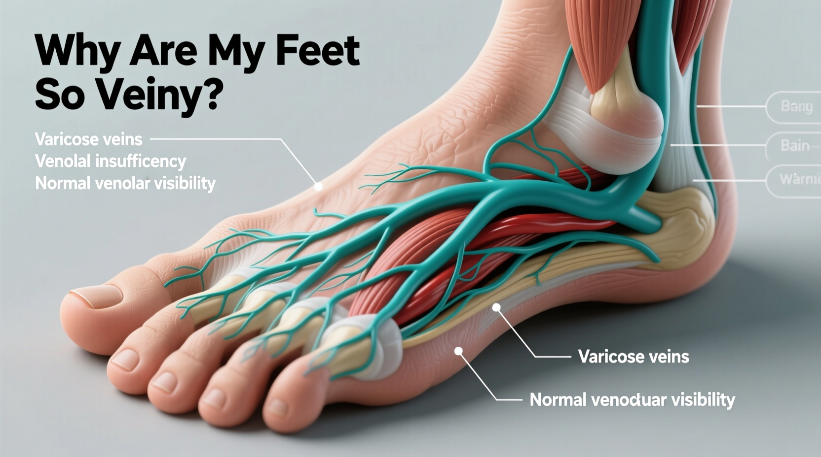 why are my feet so veiny causes and when to worry