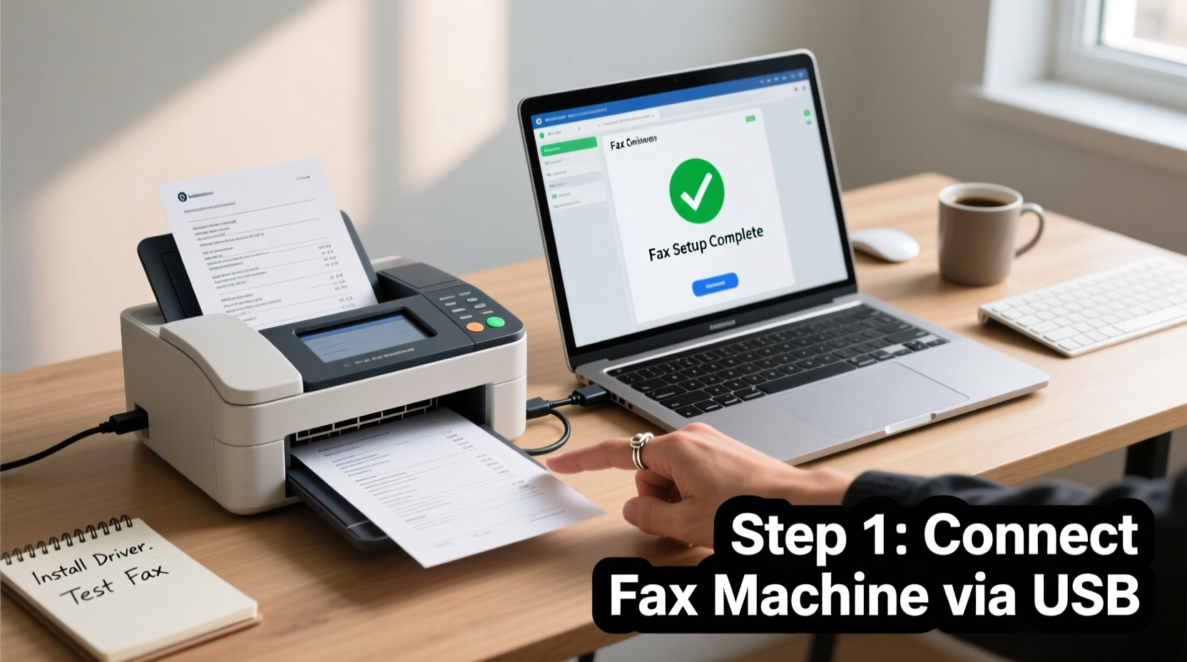 step by step guide to setting up a fax machine on your computer for seamless document sharing