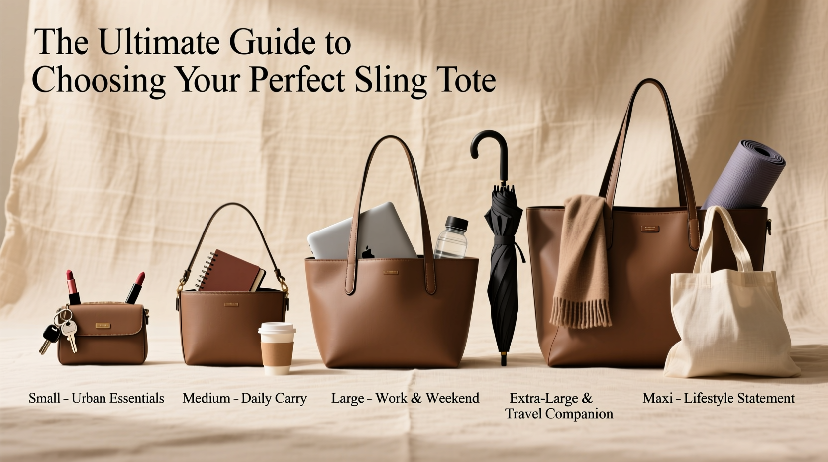 the ultimate guide to choosing the perfect size sling tote bag for your needs