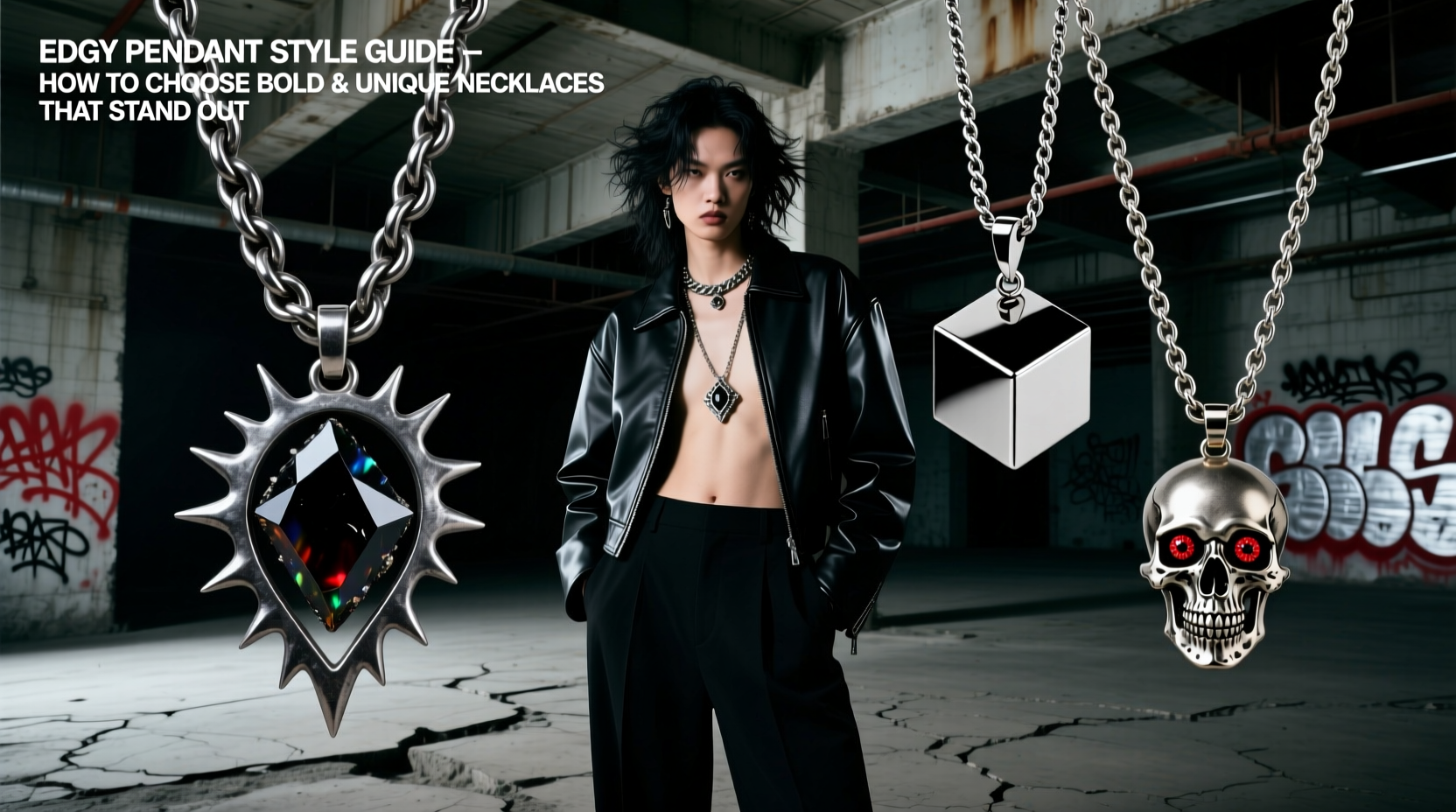 edgy pendant style guide how to choose bold and unique necklaces that stand out