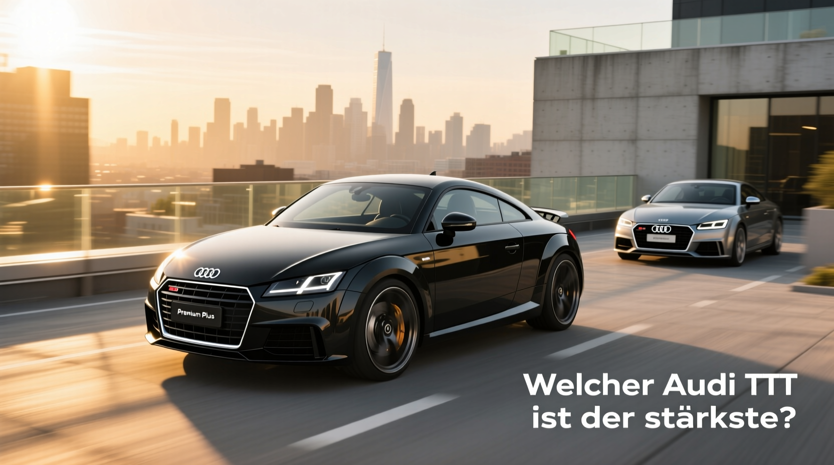 Audi TT Premium Plus front view showing design details