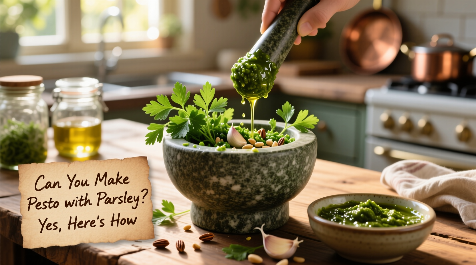can you make pesto with parsley