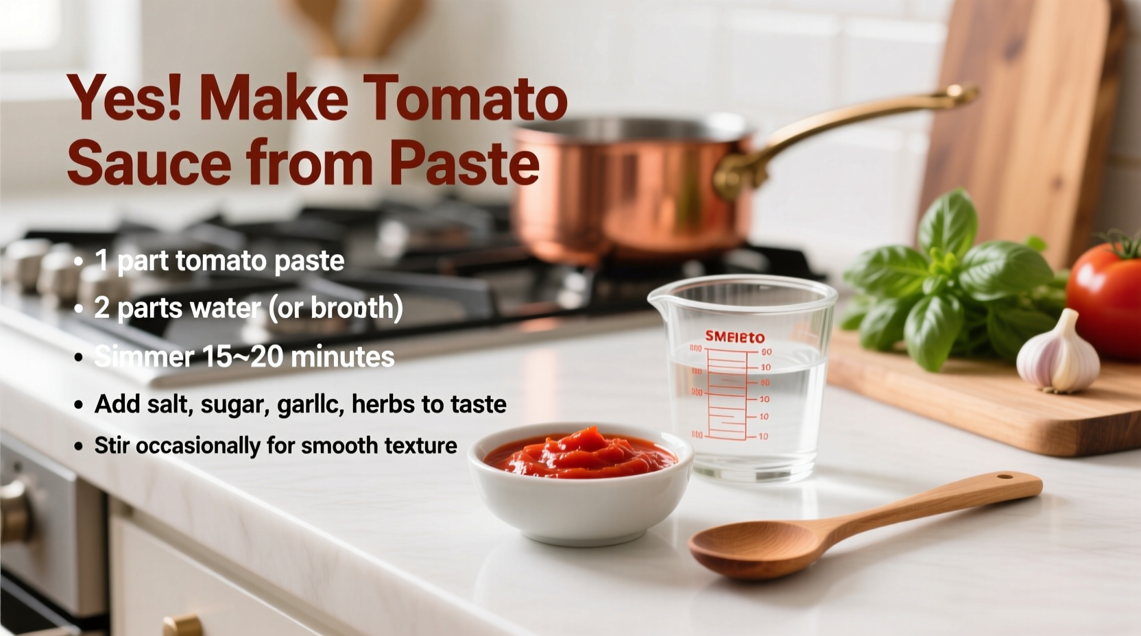 can i make tomato sauce from tomato paste