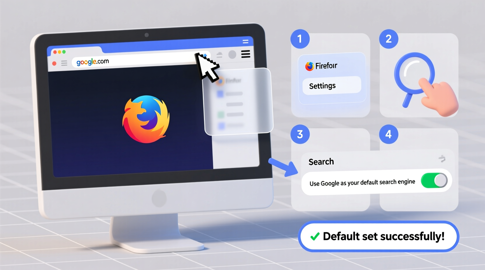 step by step guide to setting google as your default search engine in firefox