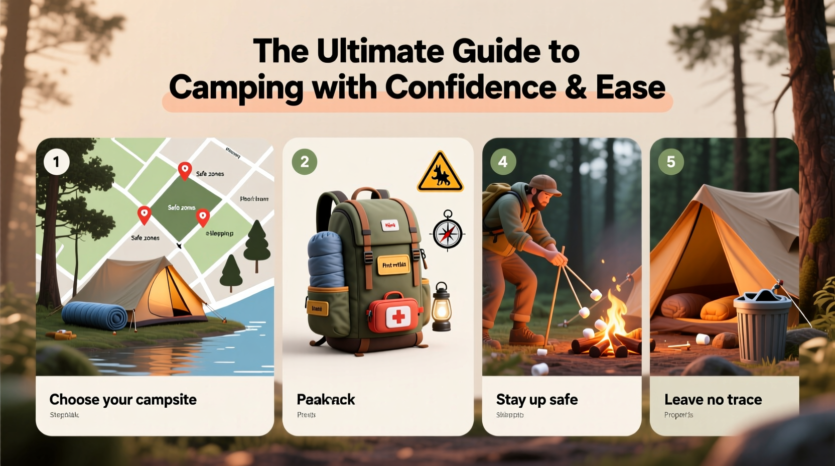 the ultimate step by step guide on how to go camping with confidence and ease