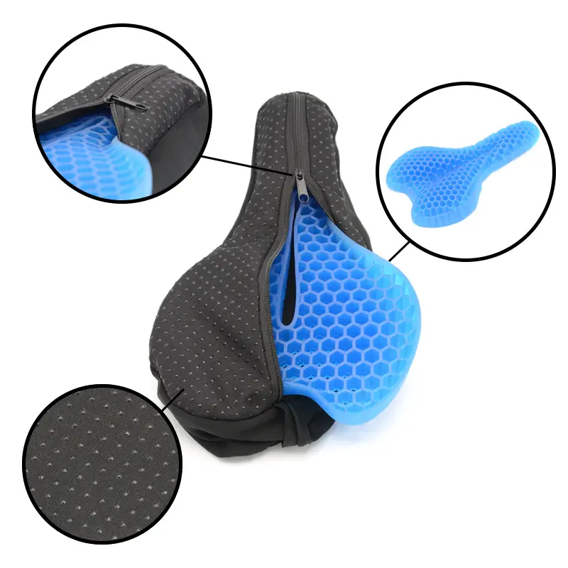 2020 Hot Sale Cool Saddle Bicycle Gel Cushion Comfort Cycling Bike Breathable Honeycomb Silicone Egg Seat