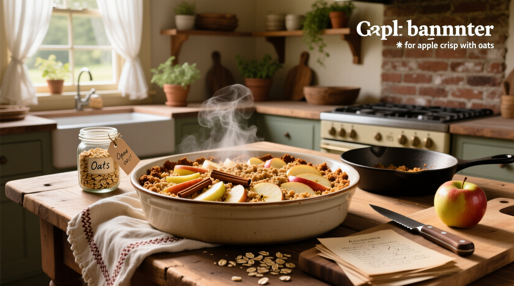 apple crisp with oats recipe guide