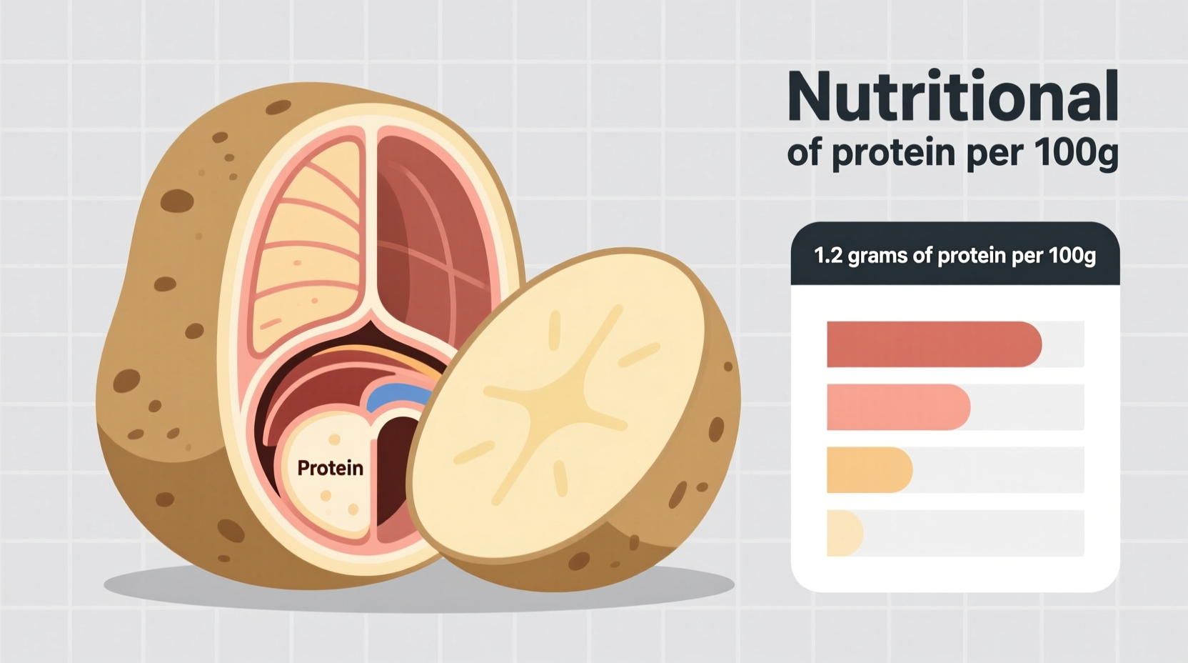 how much protein in potato