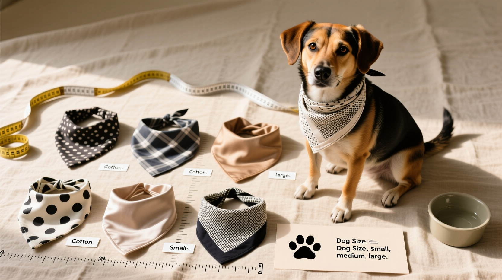 the ultimate guide to choosing the perfect size dog bandana for your pets comfort and style