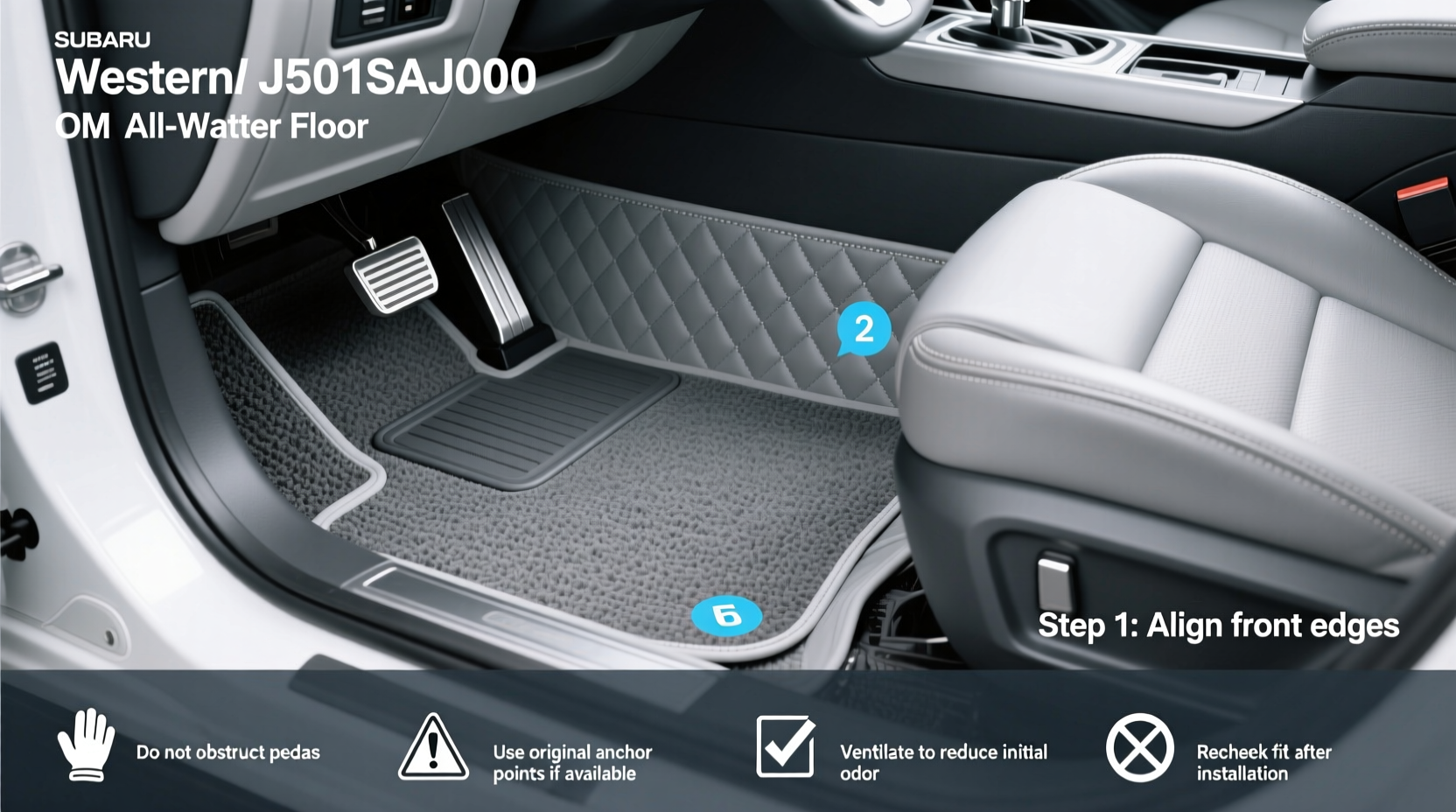 How to Choose Subaru J501SAJ000 OEM All Weather Floor Mat