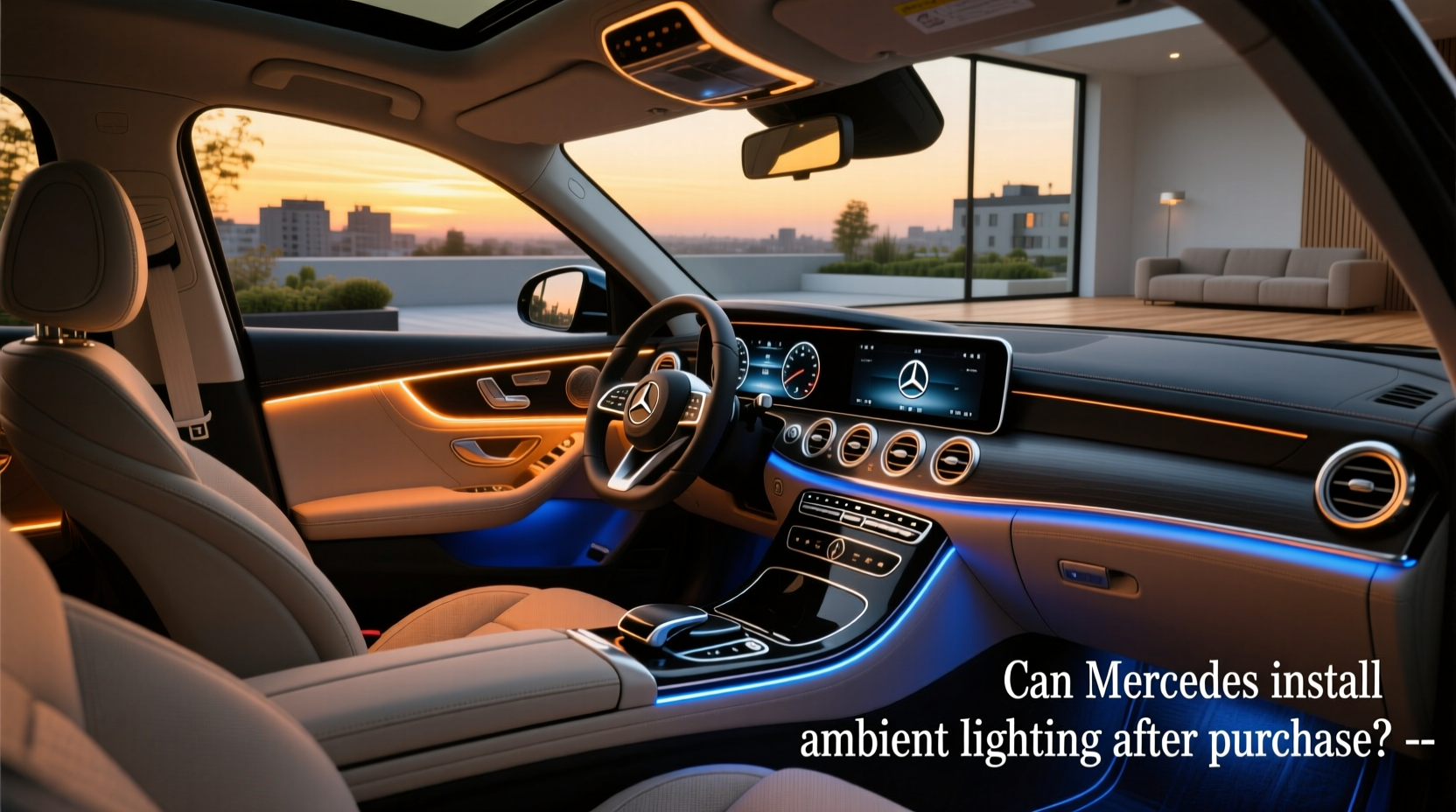 How to Add Ambient Lighting to Mercedes C300 After Purchase