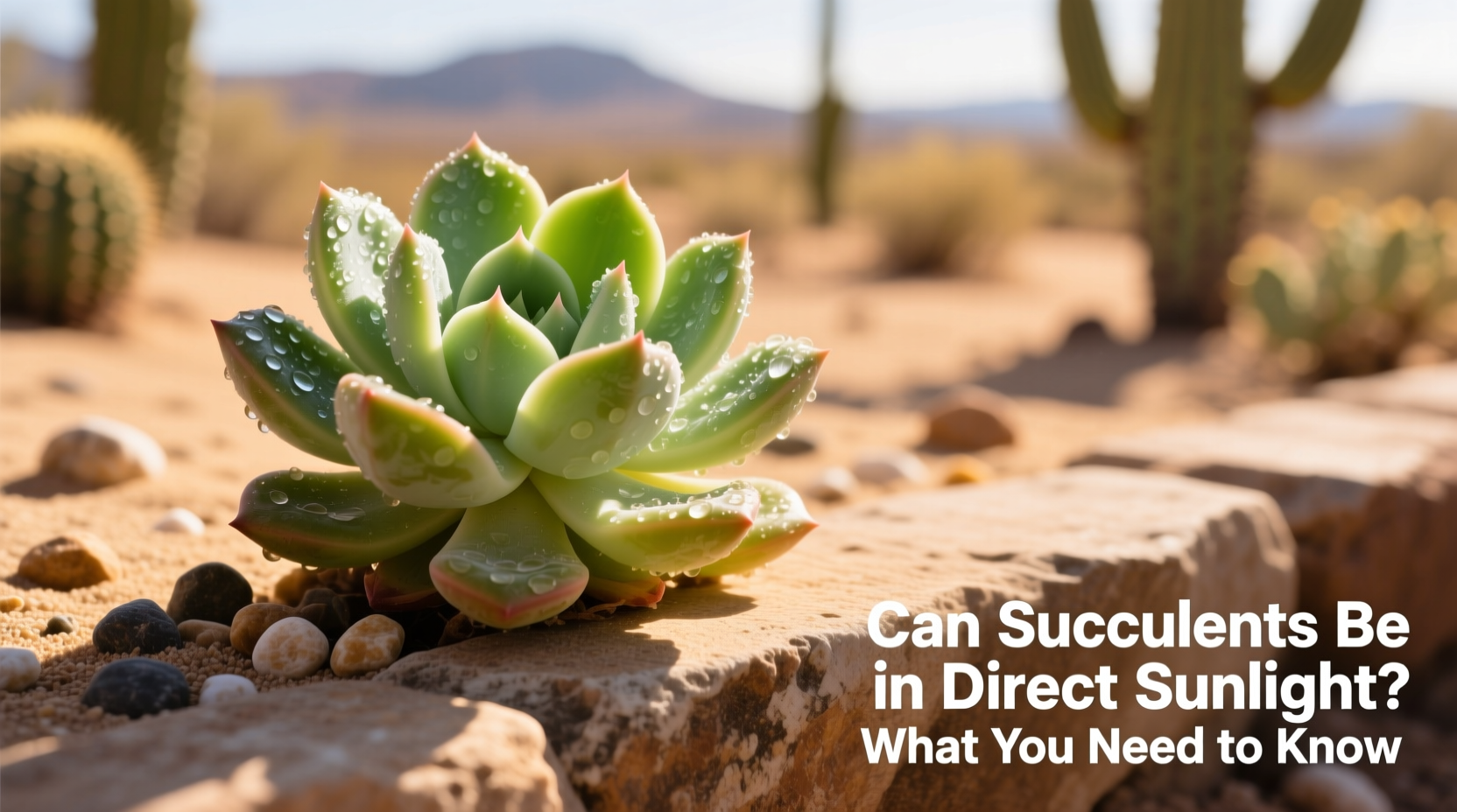 can succulents be in direct sunlight