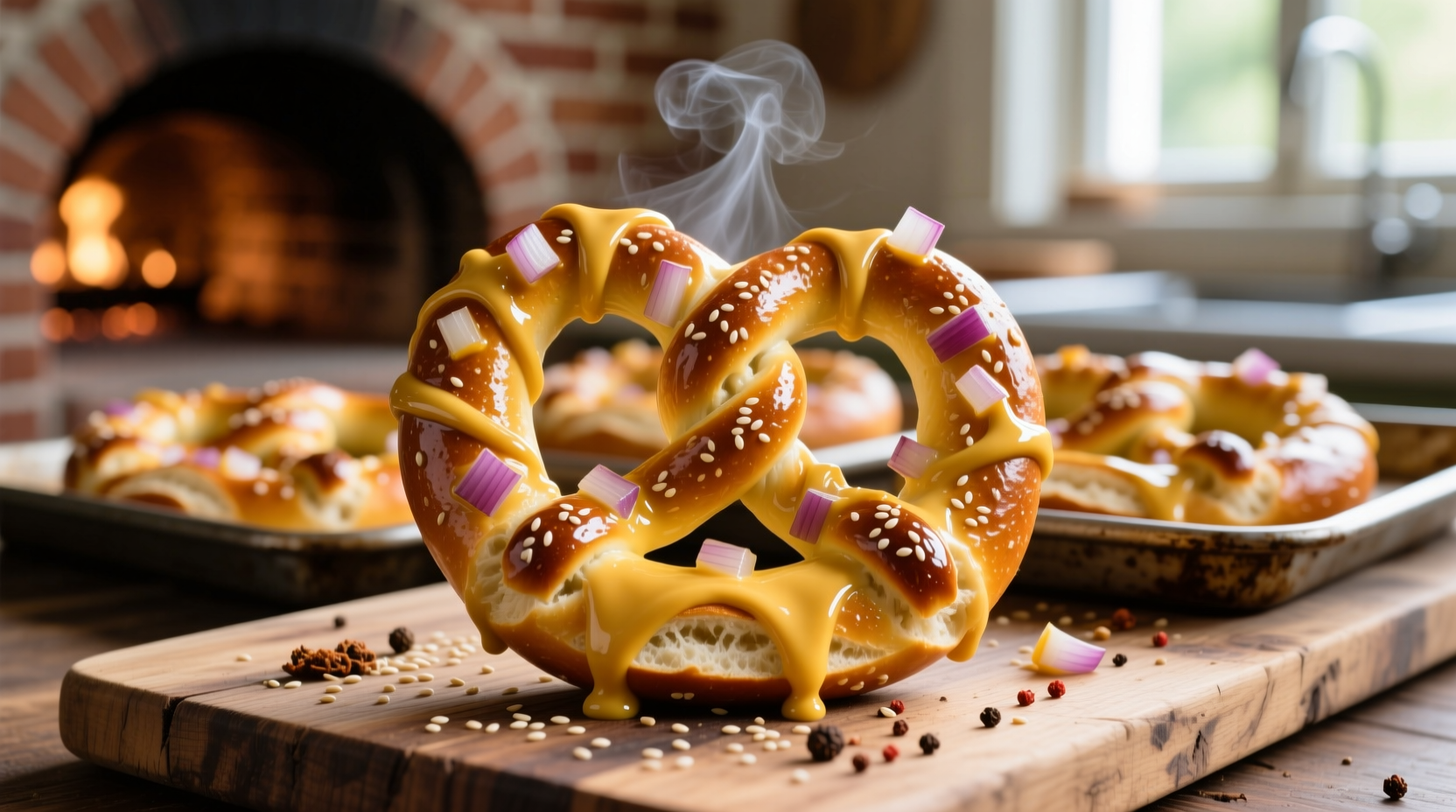 honey mustard onion pretzels