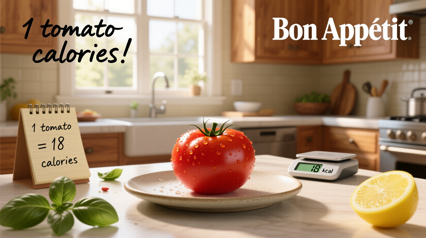 1 tomato calories nutrition facts