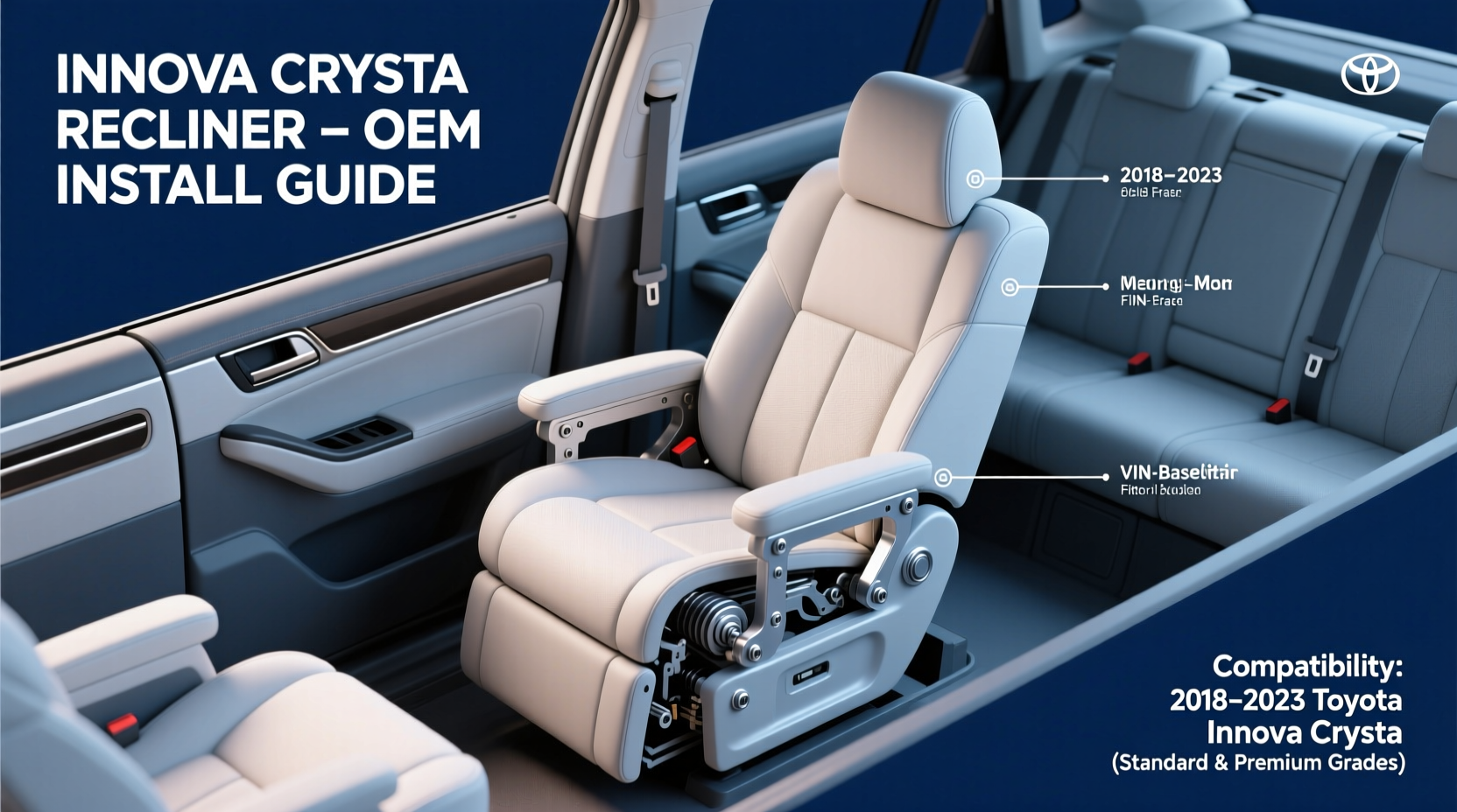 innova crysta recliner install