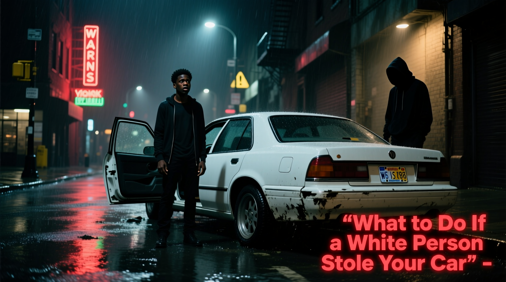a white person stole my car