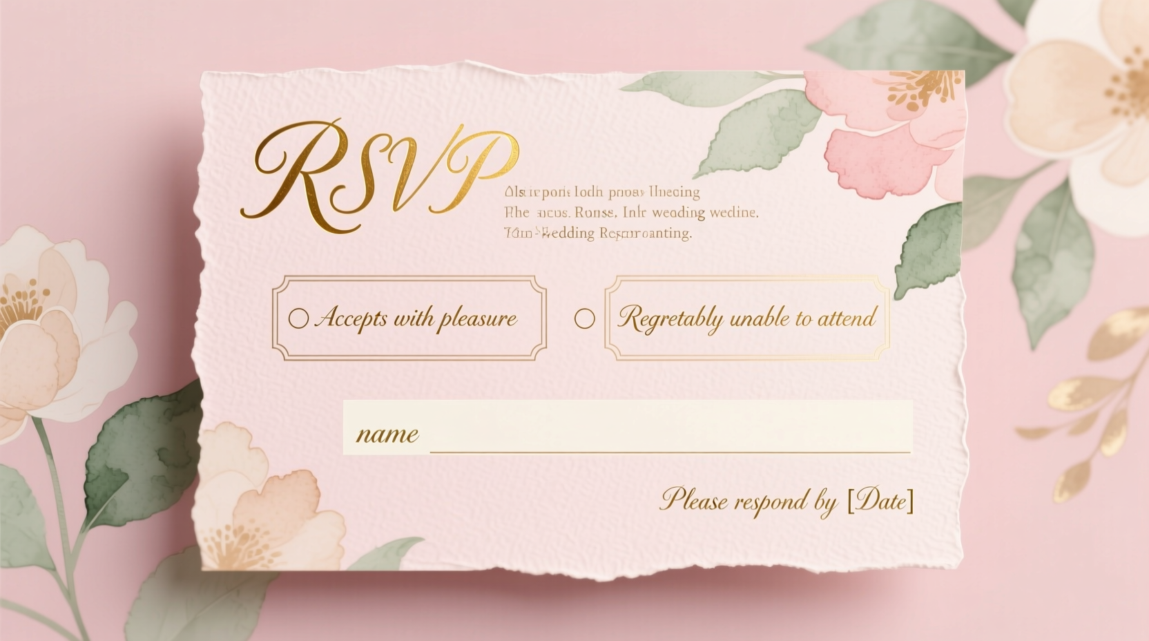 how to fill out an rsvp card for a wedding