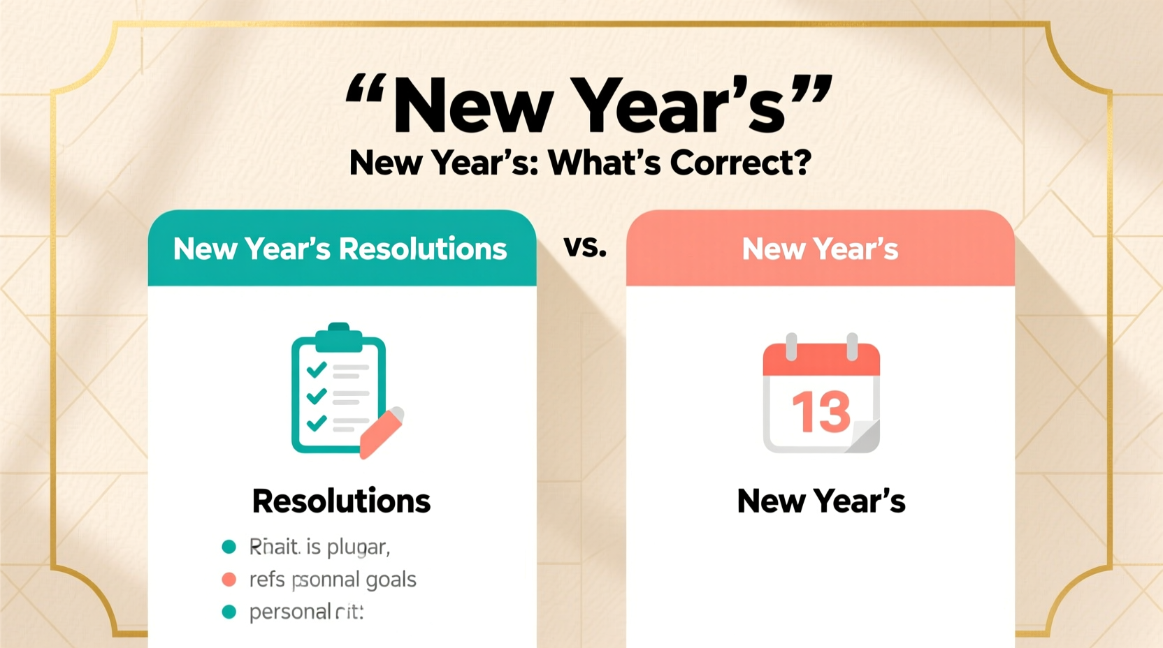 is it new year resolutions or new years