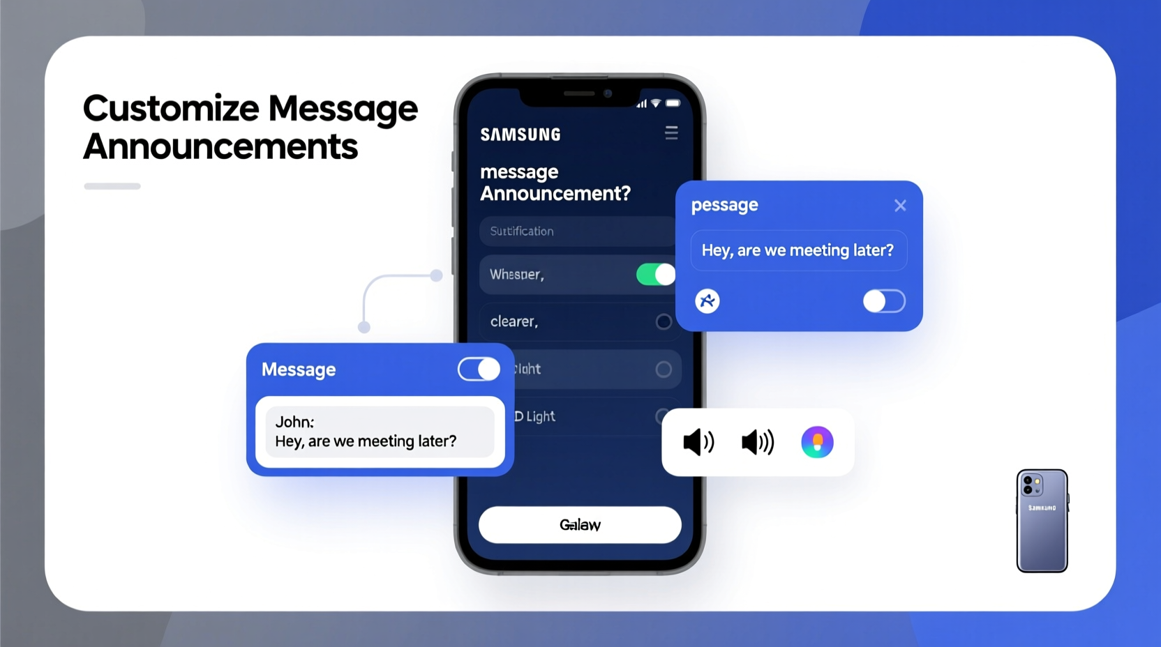 how to personalize your samsung phones message announcement for clearer notifications