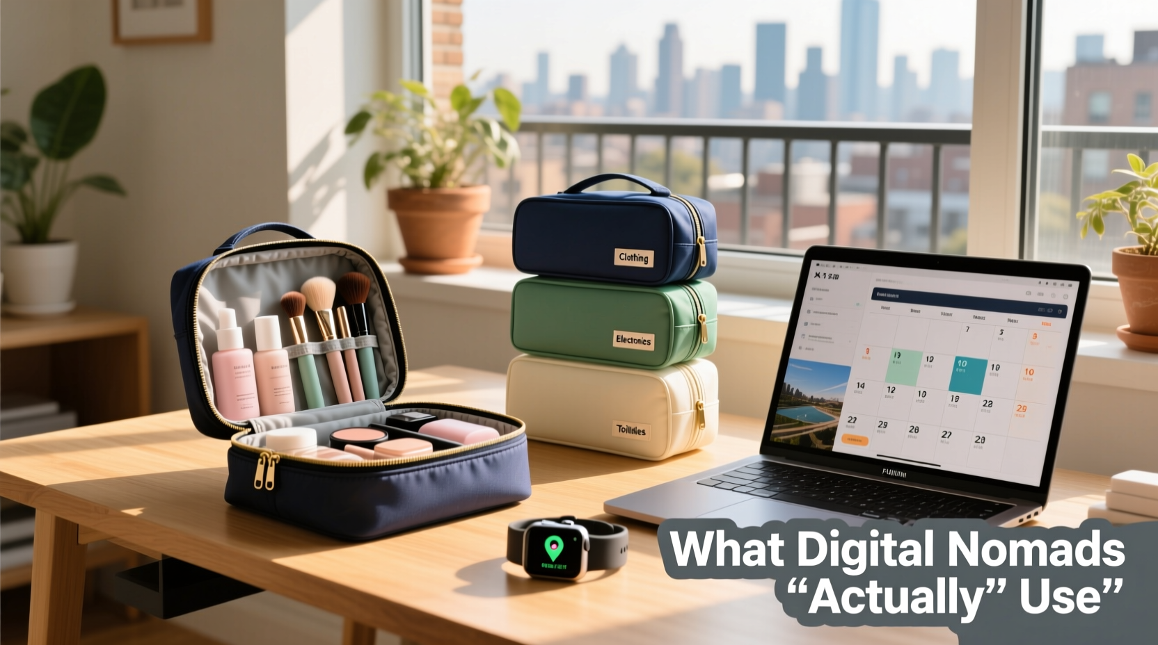 cosmetic bag vs packing cubes what do digital nomads actually use