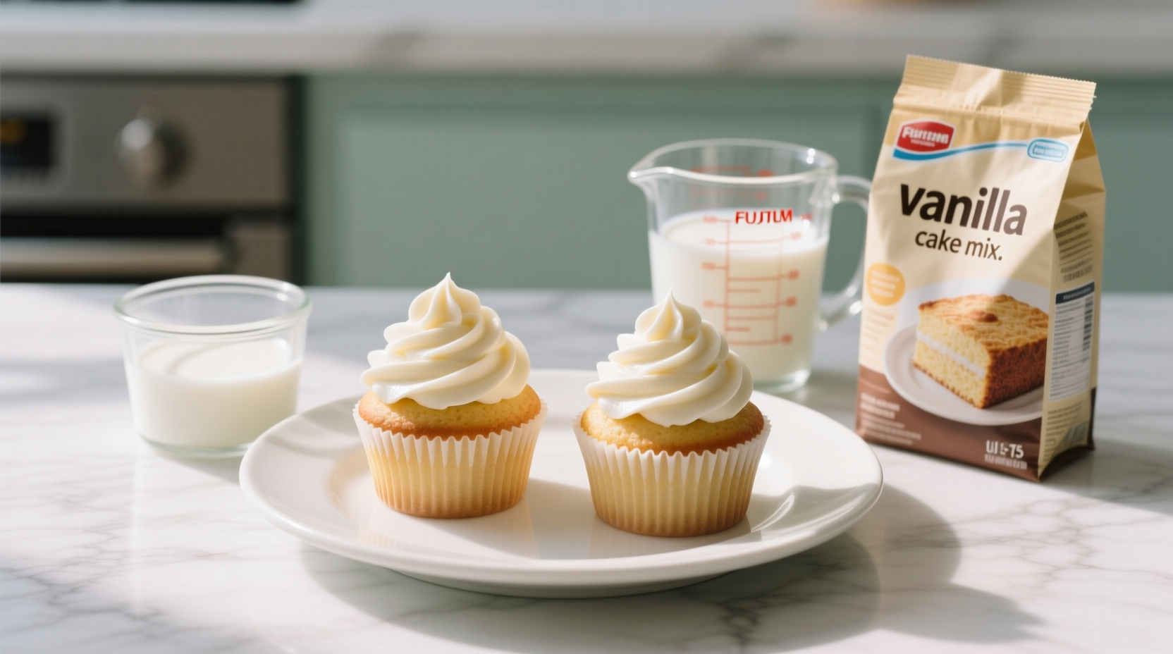 bake the easiest cupcakes ever with this two ingredient