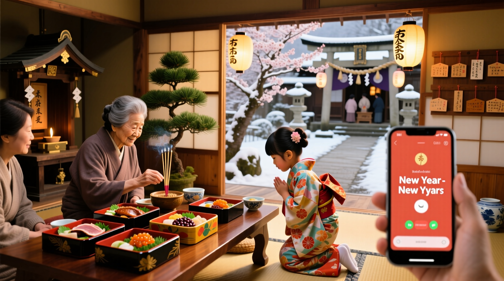 what do people do on japanese new year