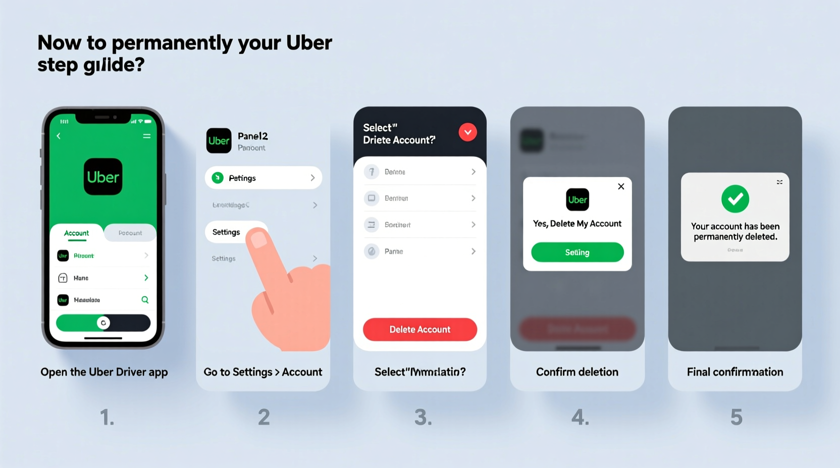 how to permanently delete your uber driver account a step by step guide