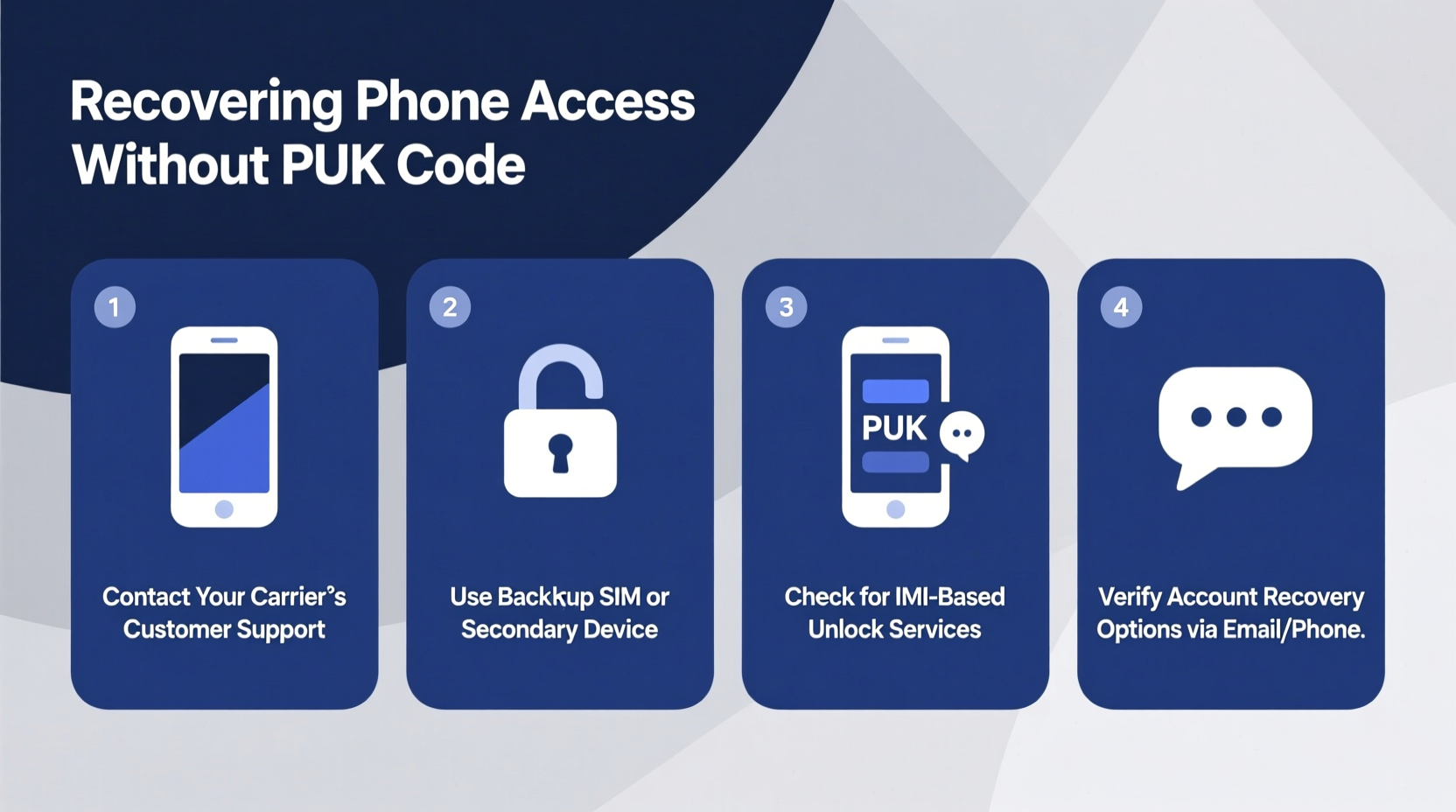 effective methods to access your mobile phone when you dont have the puk code