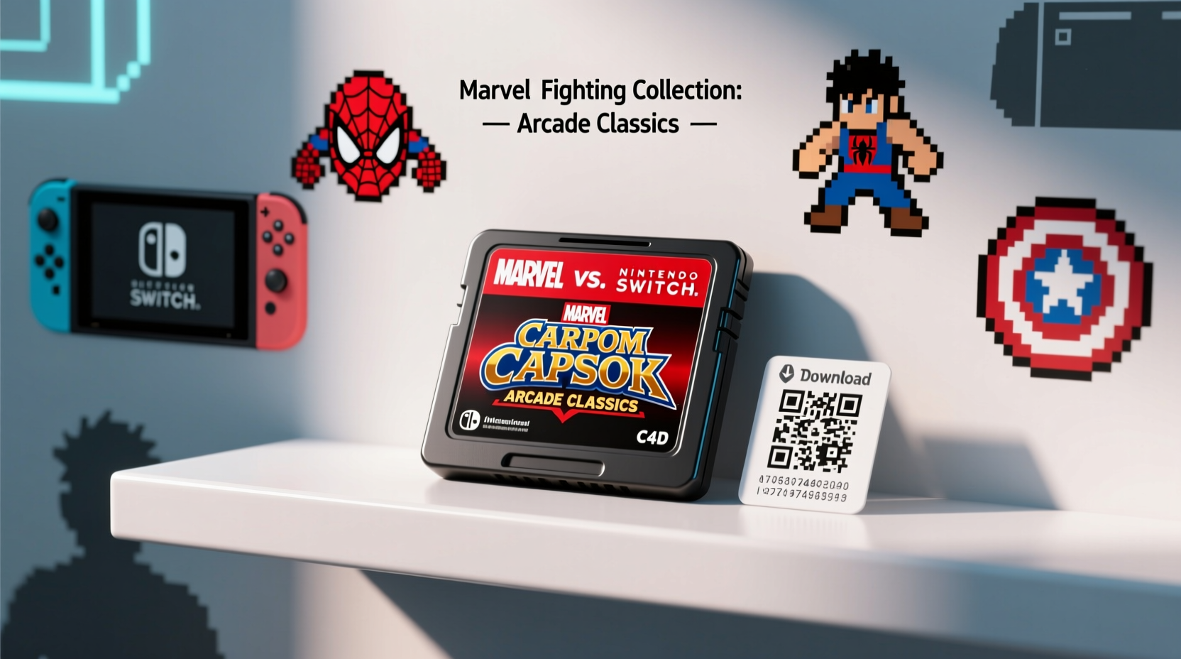 is the marvel vs capcom fighting collection on switch a physical game or just a download code