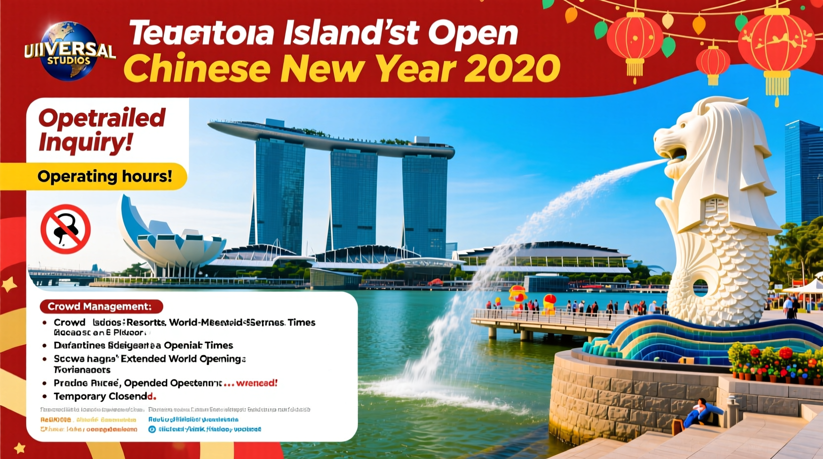 is sentosa open on chinese new year 2020