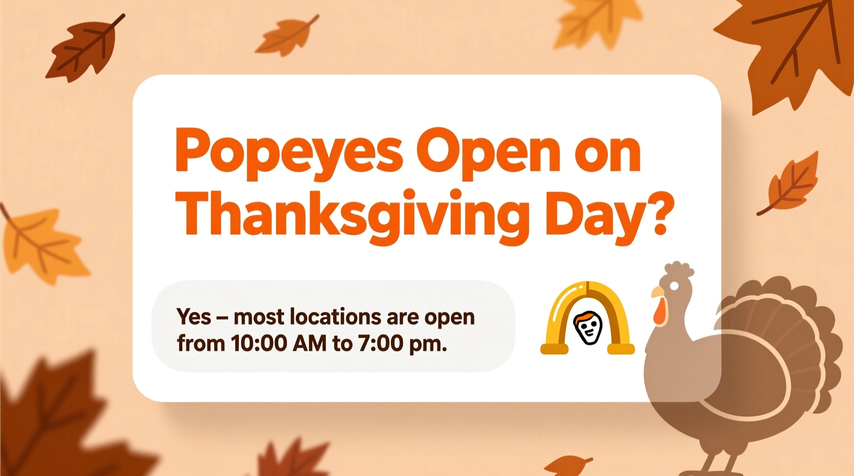 is popeyes open on thanksgiving day