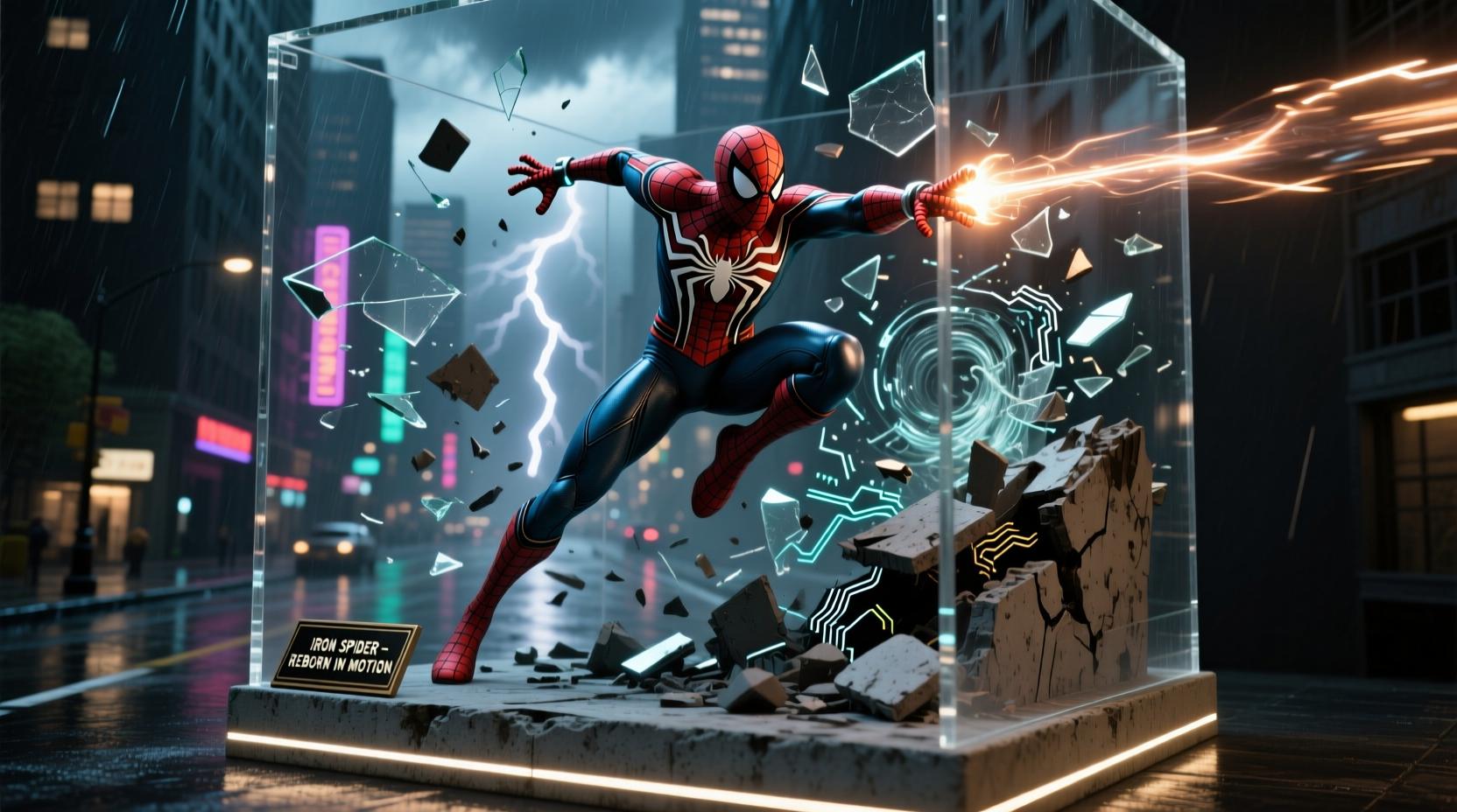 creative ways to showcase iron spider man figures in dynamic dioramas