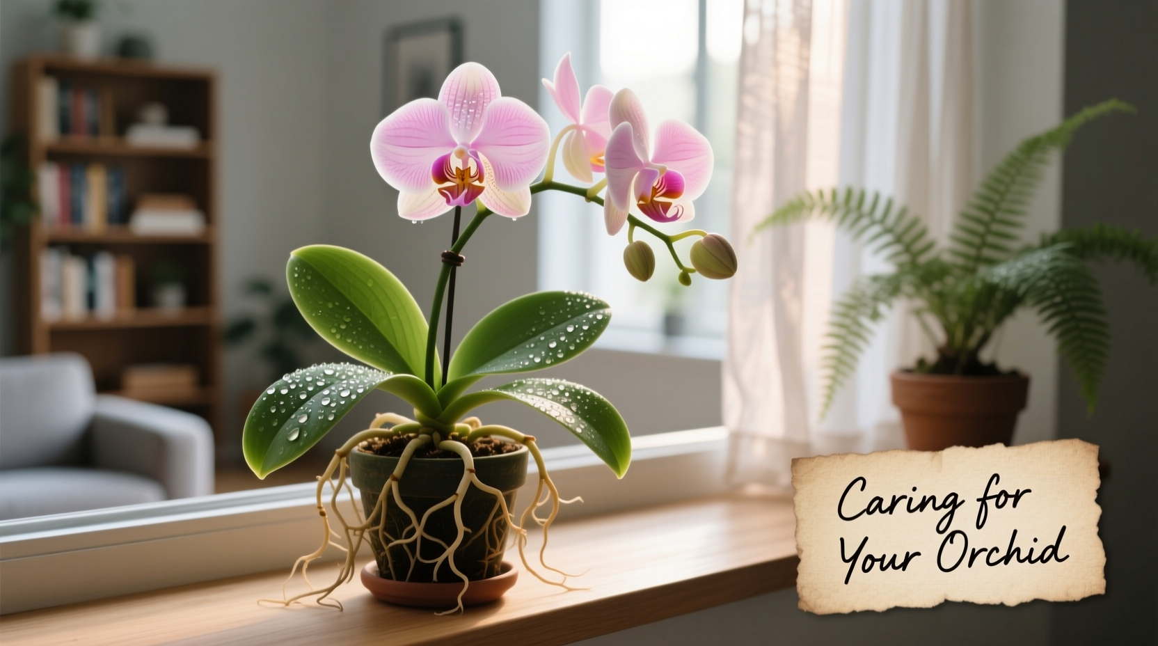 how to care for an orchid indoor plant
