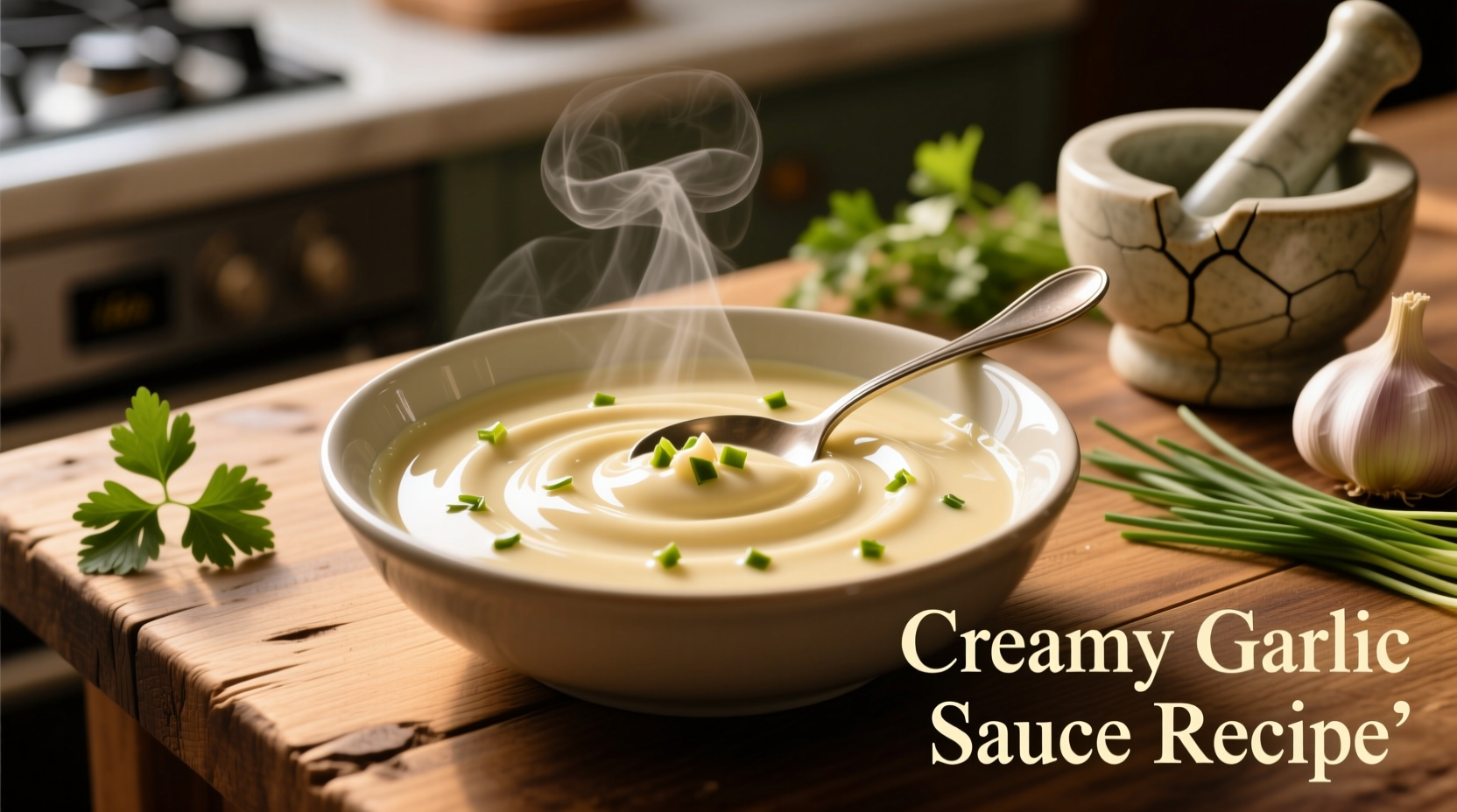 Perfect Creamy Garlic Sauce Recipe in 15 Minutes